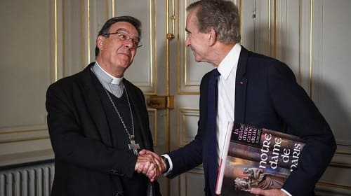 Bernard Arnault et Mgr Michel Aupetit